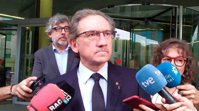 El 'conseller' de Economía, Jaume Giró, tras presentar una denuncia en Fiscalía contra Alicia Sánchez Camacho y Villarejo / EUROPA PRESS