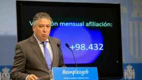 El secretario de estado de la Seguridad Social, Tomás Burgos, durante una rueda de prensa / EFE