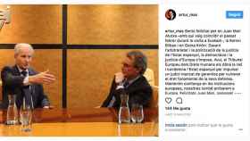 Artur Mas ha felicitado a Juan Mari Atutxa en Instagram tras conocer la sentencia del Tribunal de Estrasburgo / CG