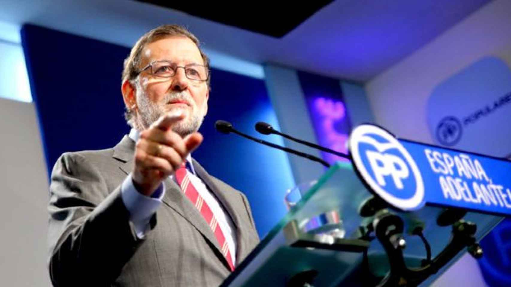 Mariano Rajoy, presidente del Gobierno, en su comparecencia de prensa tras el encuentro del comité ejecutivo nacional del PP / CG