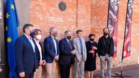 Representantes del Ayuntamiento de Barcelona, Agbar y de la comisión que ha dado el premio 'Europa Nostra' de este año a la rehabilitación del complejo Torre de Aguas del Besòs / AJUNTAMENT BARCELONA