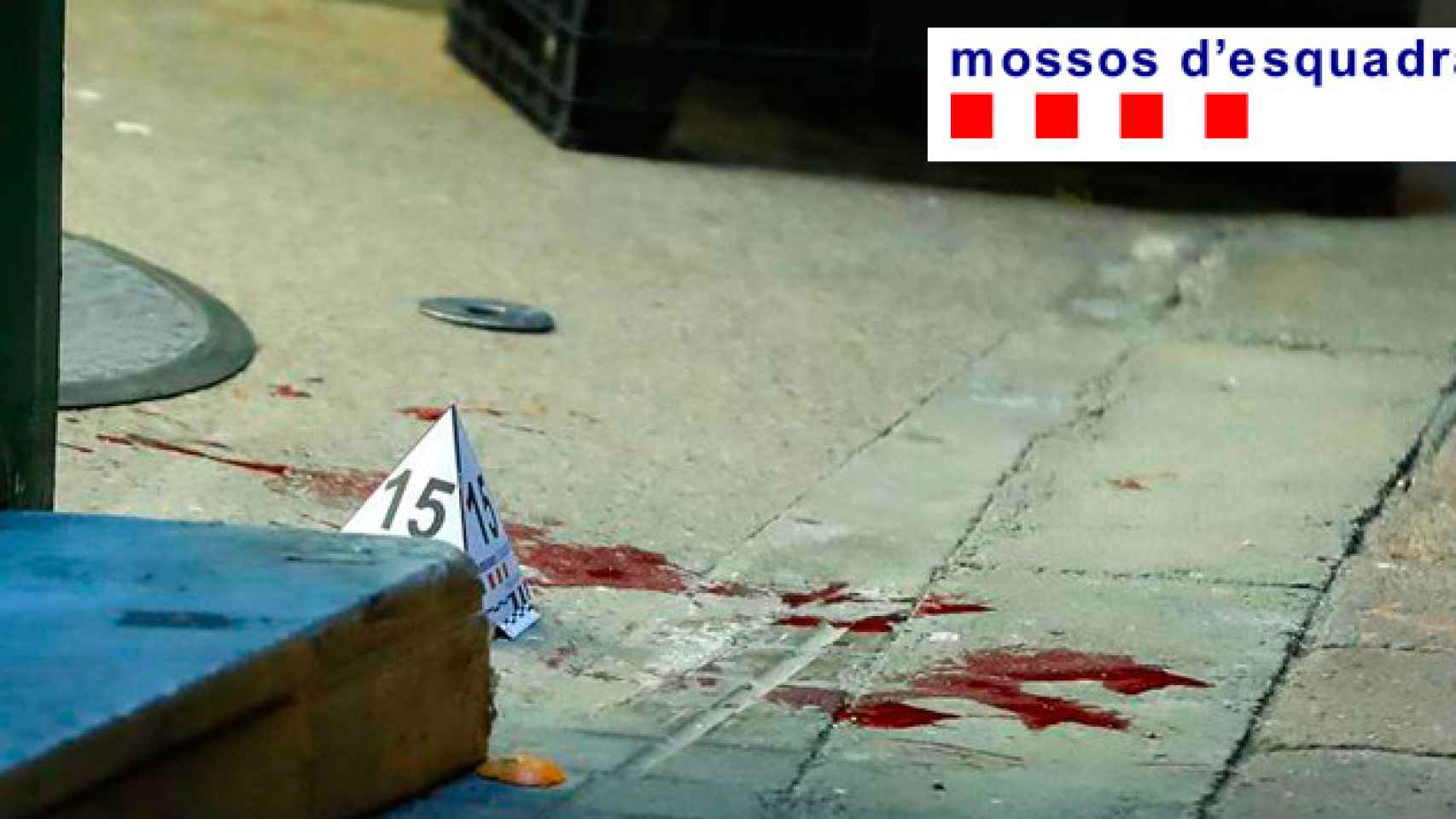 Imagen de la escena del tiroteo en la avenida Meridiana de Barcelona / EFE