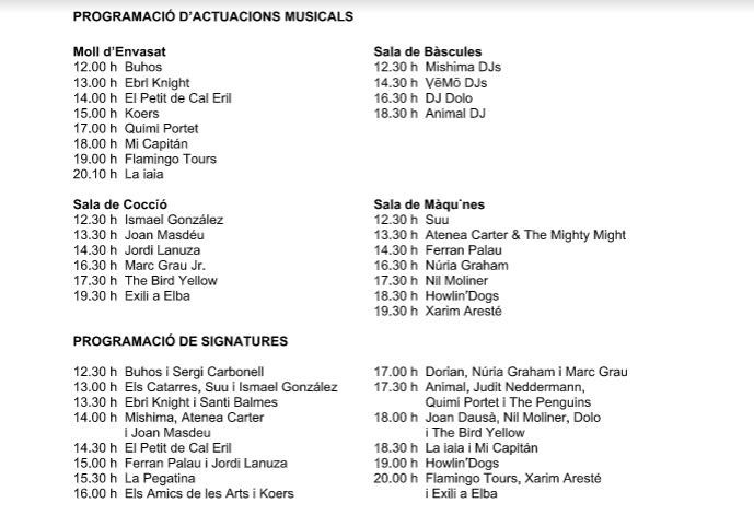 La programación de los conciertos que se realizarán en el Sant Jordi Musical