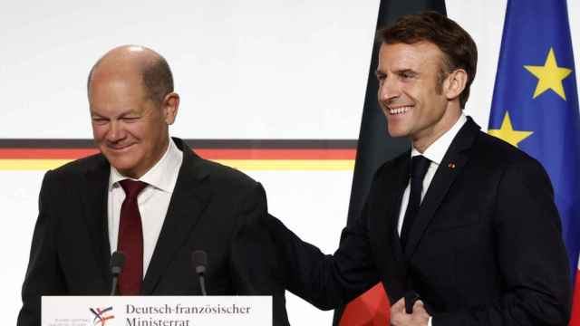 Olaf Scholz, canciller alemán, y Emmanuel Macron, presidente francés / EFE