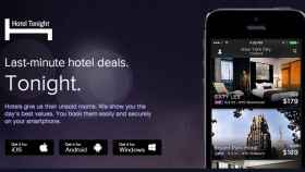Aplicación desde la que trabaja le empresa de reservas hoteleras HotelTonight