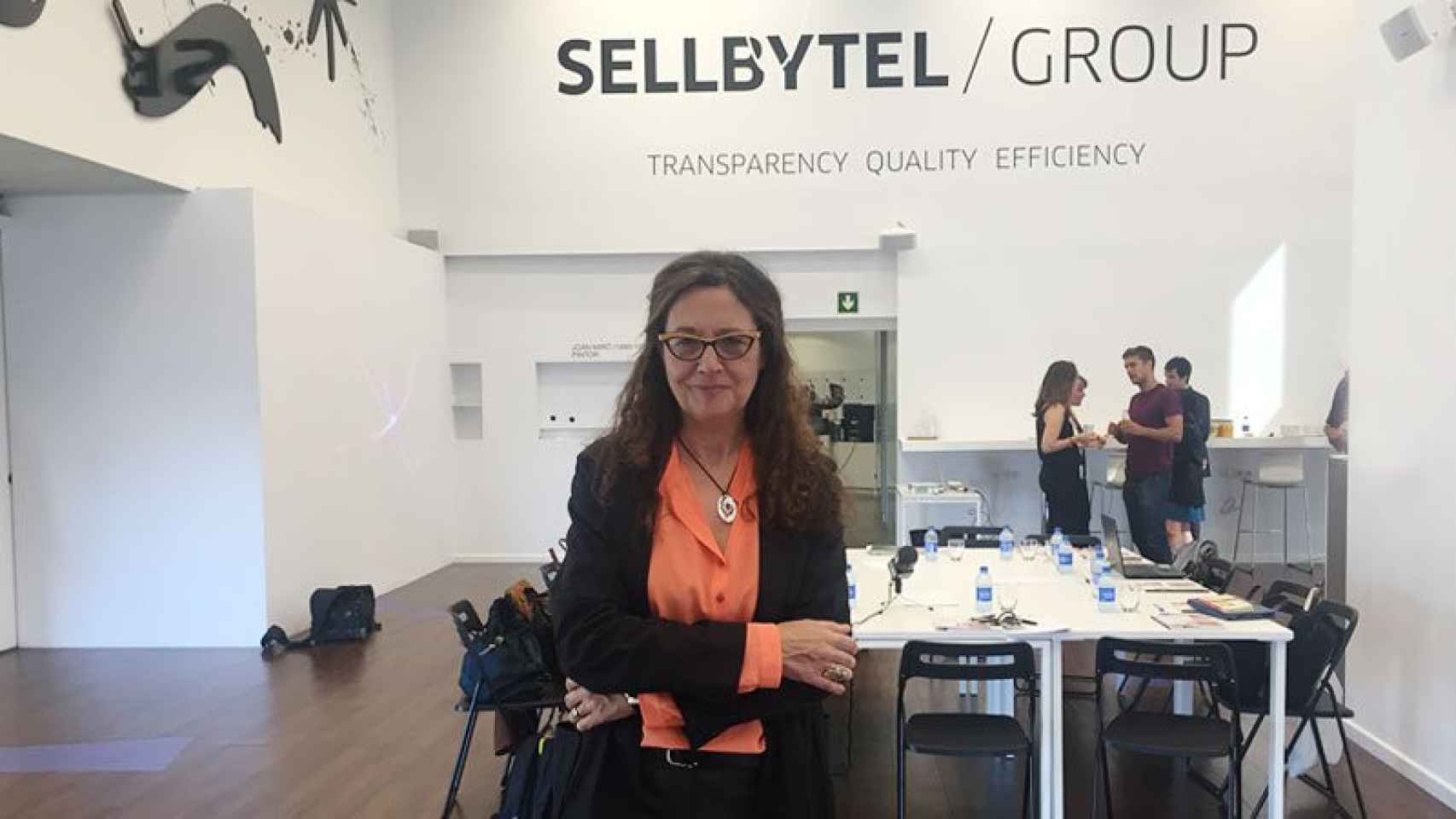 Helena Guardans, cosejera delegada de Sellbytel en la principal sede del grupo en Barcelona.