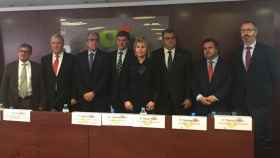 Los representantes de patronales y sectores empresariales de Salud catalanas que se han agrupado en la PMcM