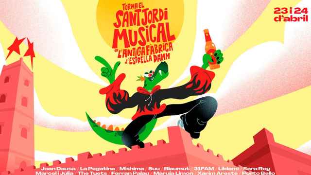 Cartel del Sant Jordi Musical 2022 de Estrella Damm en Barcelona / ESTRELLA DAMM