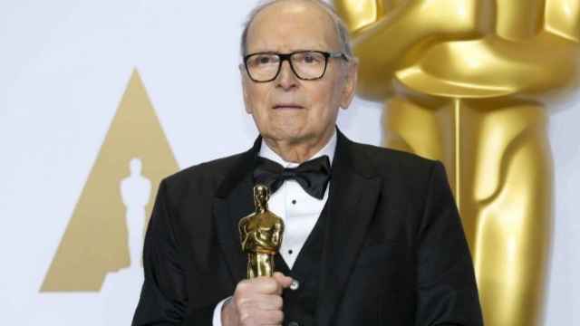 El compositor italiano Ennio Morricone en una edición de la gala de los Oscar