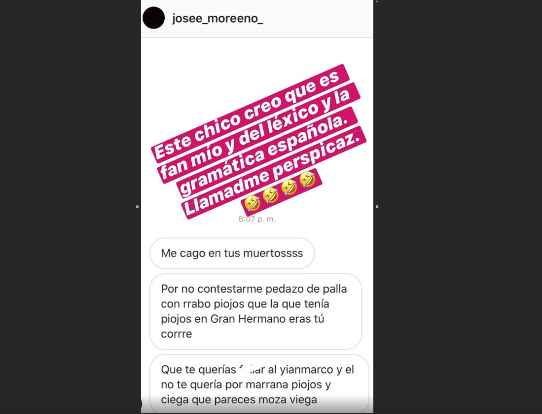 Irene Junquera comparte los insultos que le dedican en las redes sociales / INSTAGRAM