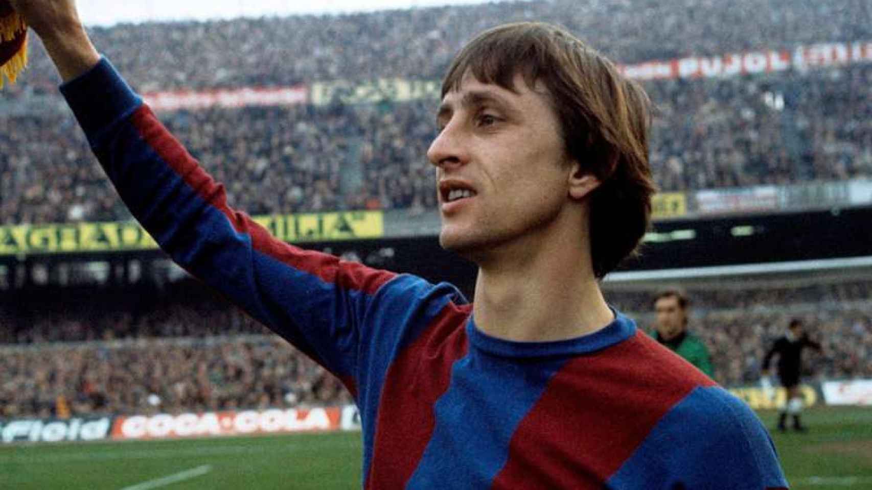 Cruyff con la camiseta del Barça Redes