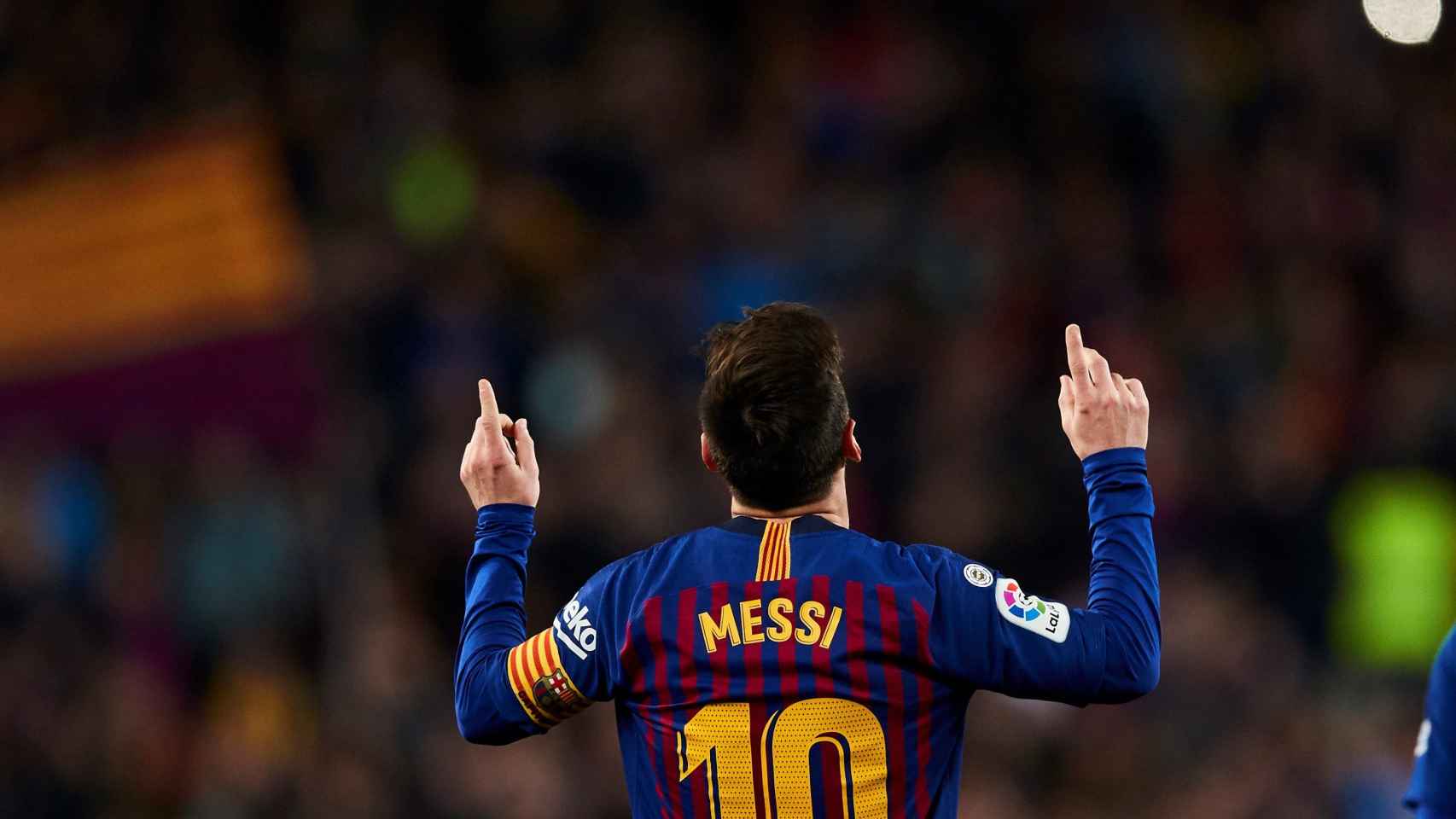 Una foto de Leo Messi celebrando su gol ante el Atlético de Madrid / EFE