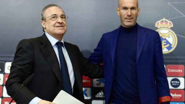 Florentino Pérez con Zinedine Zidane / EFE