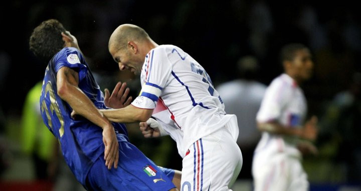 Zidane después del cabezazo a Materazzi / EFE
