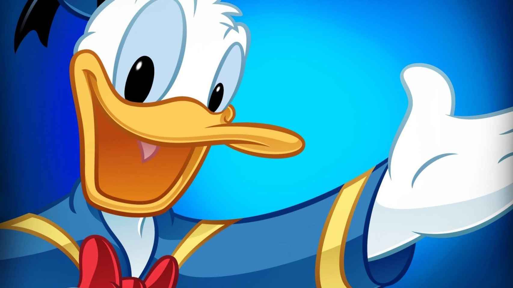 El Pato Donald, personaje creado por Walt Disney.