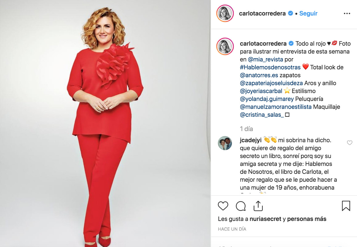 Carlota Corredera criticada por pasarse con el Photoshop / INSTAGRAM