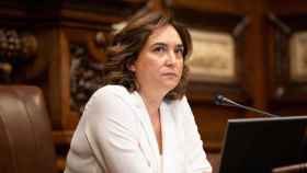 La alcaldesa Ada Colau en el pleno en el Ayuntamiento de Barcelona / EP