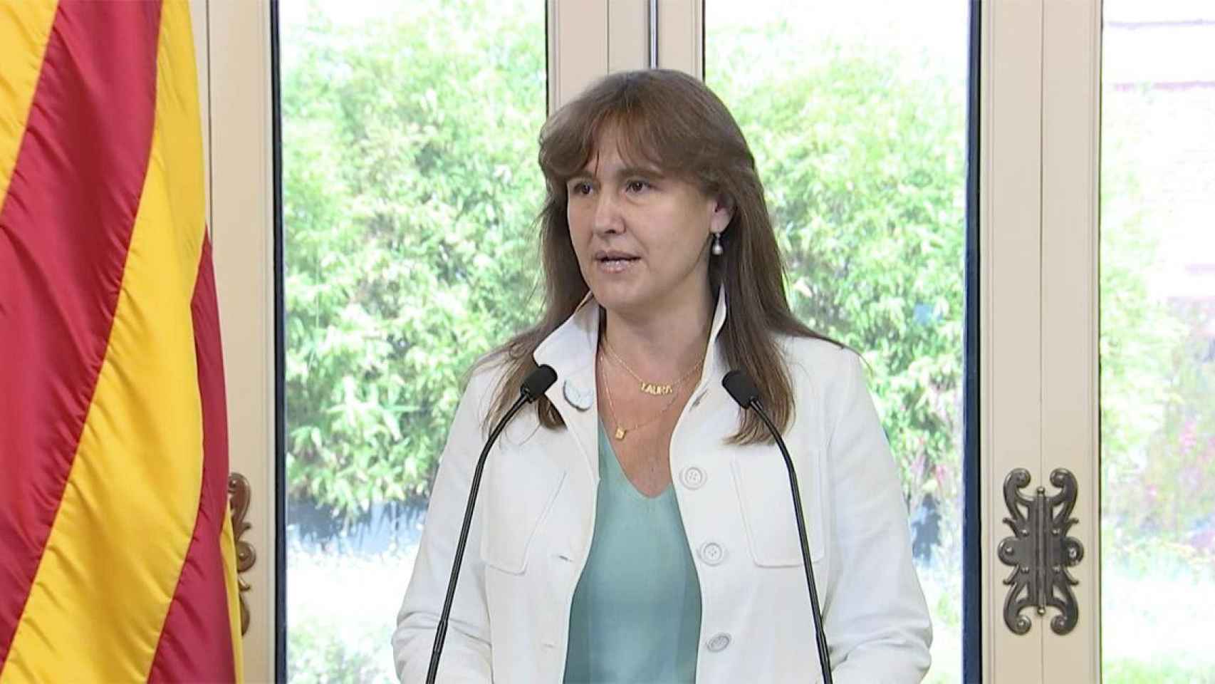 Laura Borràs, presidenta del Parlament, en una imagen de archivo / CG