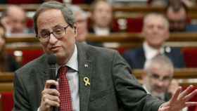 Quim Torra, presidente de la Generalitat de Cataluña, en el Parlament / EFE