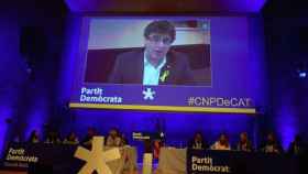 Carles Puigdemont comparece por videoconferencia desde Bruselas en el consejo nacional del PDeCAT / CG