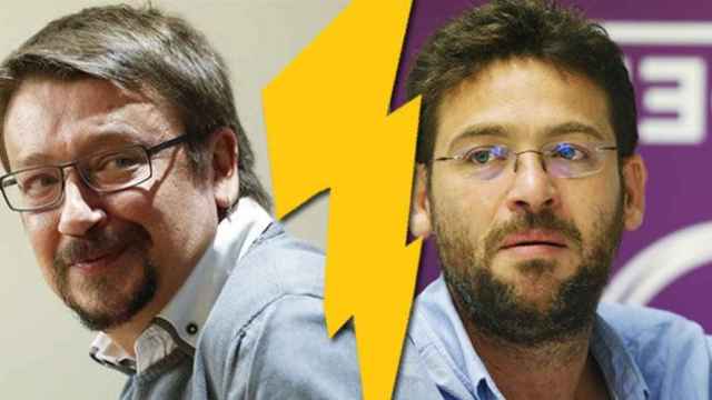 Xavier Domènech, líder de Catalunya en Comú (i) y Albano Dante Fachin, que comanda Podem / FOTOMONTAJE CG