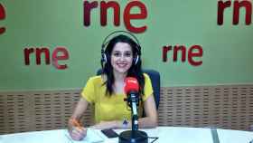 La candidata de C's al 27S, Inés Arrimadas, en los estudios de RNE.