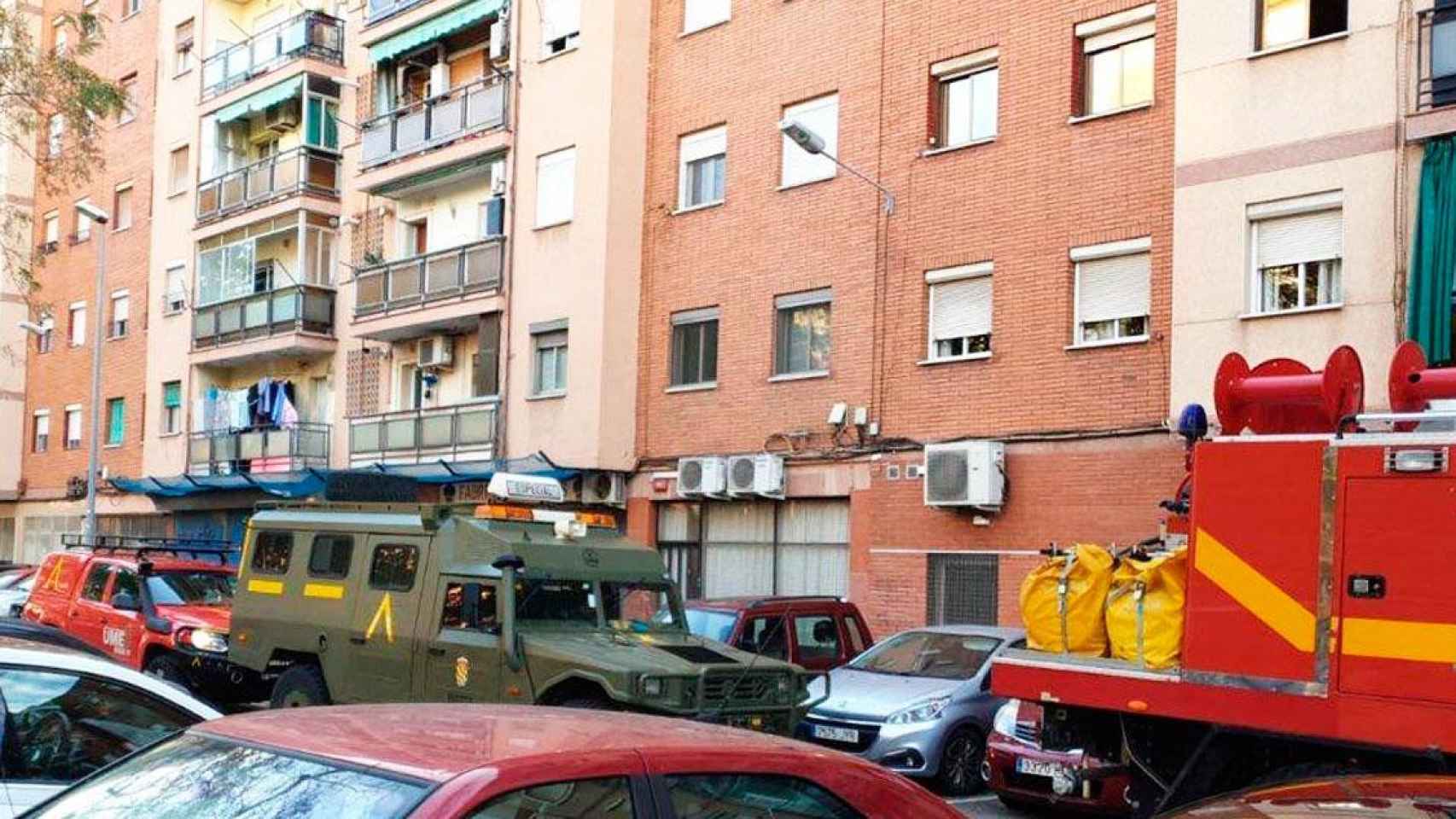 El Ejército en Sant Adrià de Besòs el jueves / CG