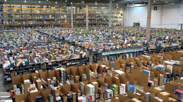 El centro logístico de Amazon de Madrid.