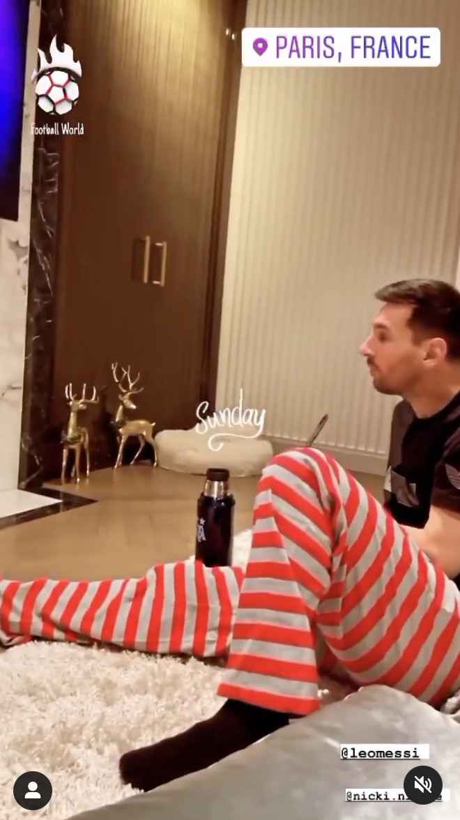 Leo Messi en pijama / REDES