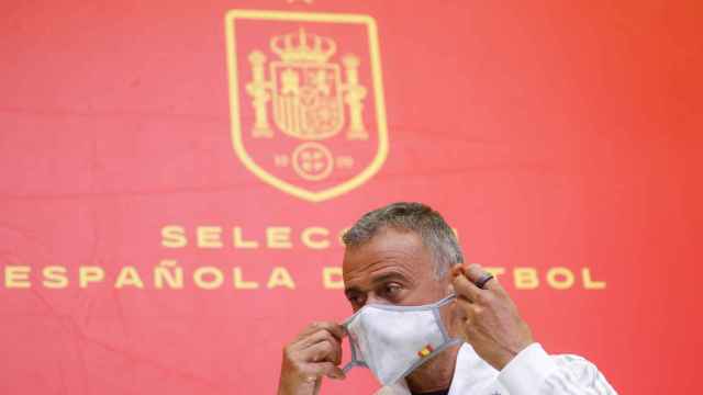 Luis Enrique en rueda de prensa con la selección / RFEF