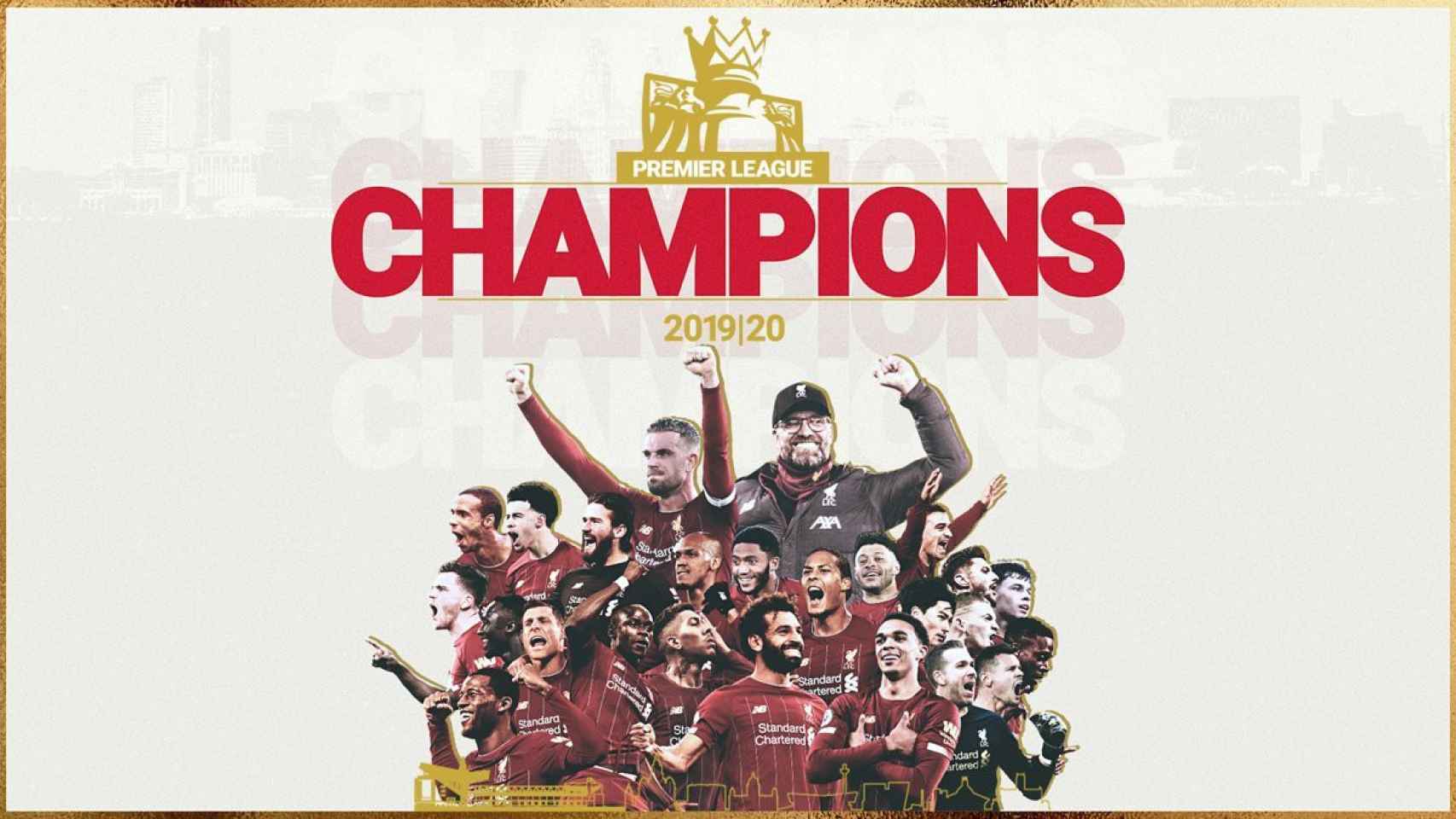 Cartel del Liverpool celebrando la Premier League / Liverpool