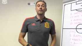 Una foto de Luis Enrique durante su primera convocatoria oficial como entrenador de la Selección Española