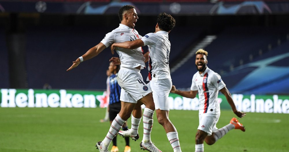 Los jugadores del PSG, celebrando un gol contra el Atalanta | EFE