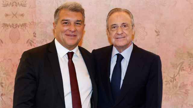 Joan Laporta y Florentino Pérez, antes de una reunión con la Liga / REDES