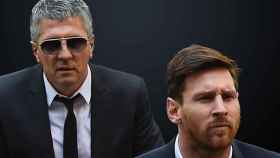 Leo Messi, junto a su padre Jorge | REDES