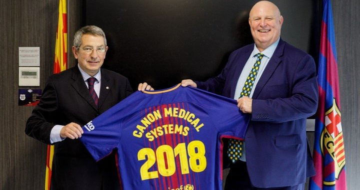 Imagen del patrocinio de Canon Medical con el Barça / FC Barcelona