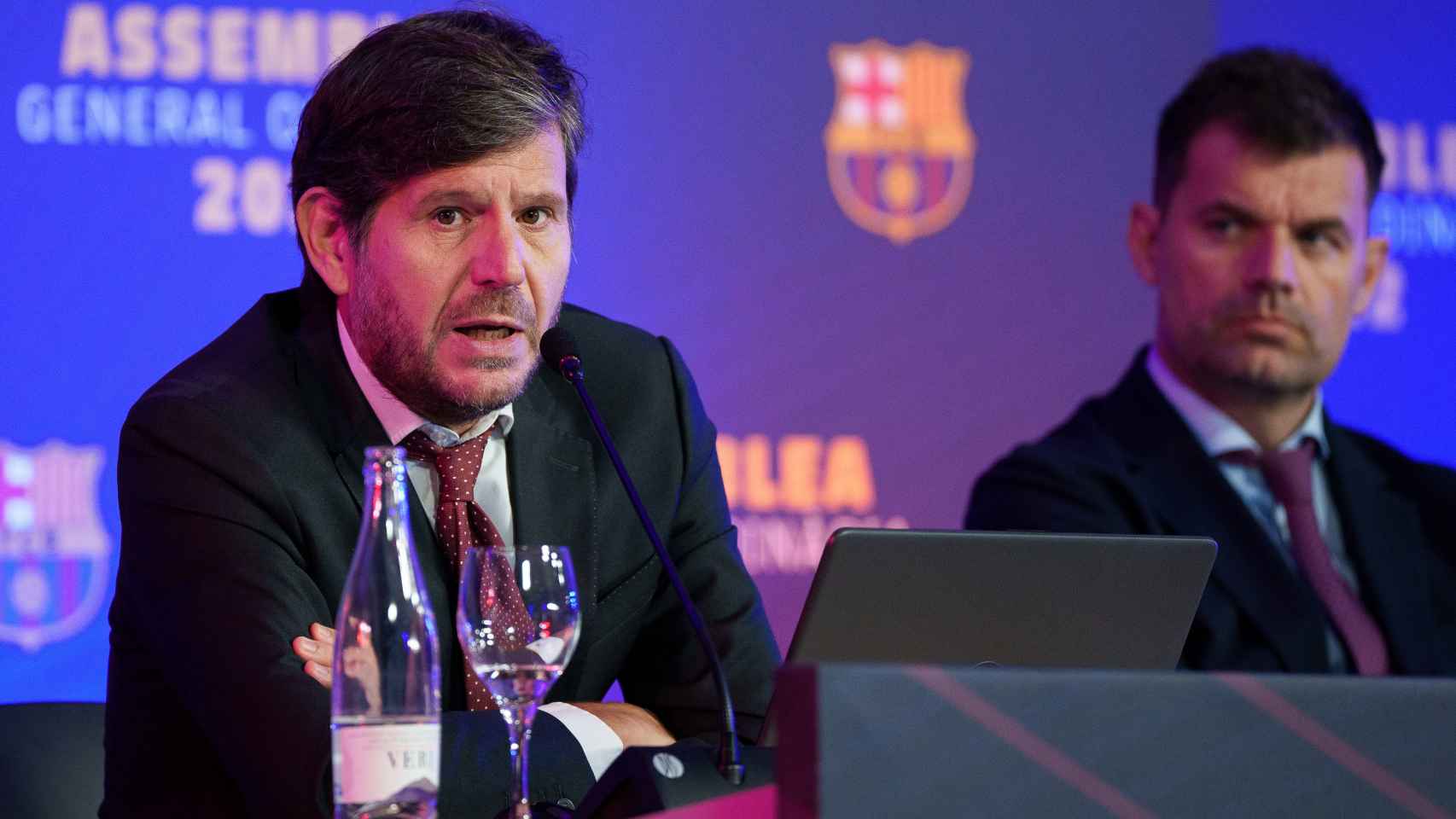 Mateu Alemany, en la asamblea de socios compromisarios del Barça del ejercicio 21-22 / FCB