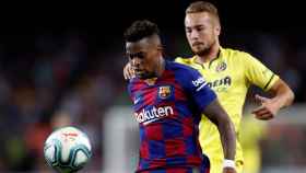 Nelson Semedo en un choque contra el Villarreal / EFE