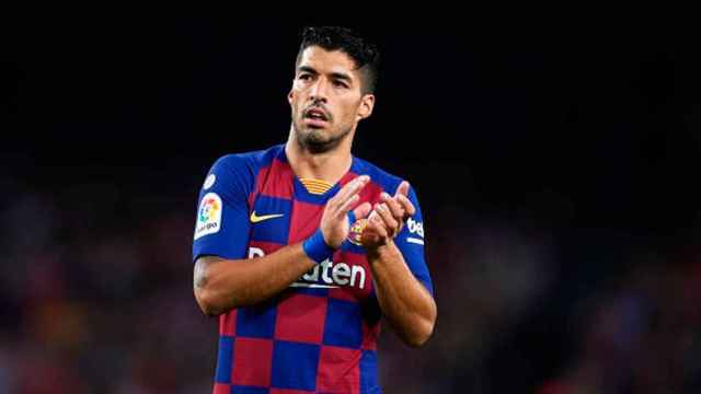 Luis Suárez, en un partido con el Barça | EFE