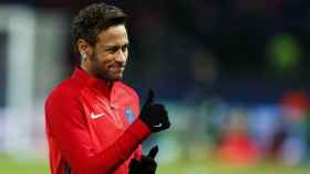 Neymar en un entrenamiento con el PSG / EFE