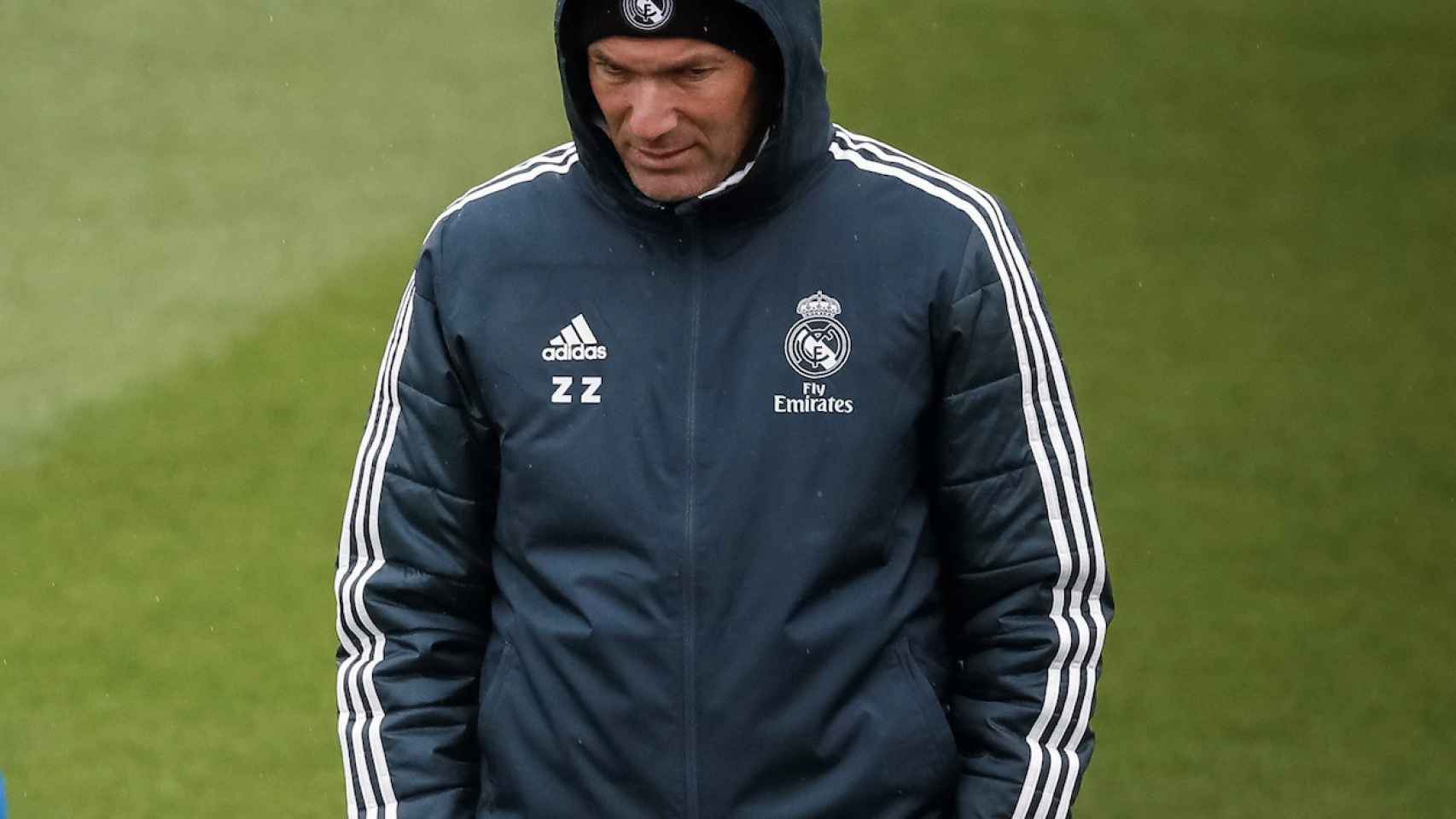 Una foto de Zinedine Zidane durante un entrenamiento del Real Madrid / EFE
