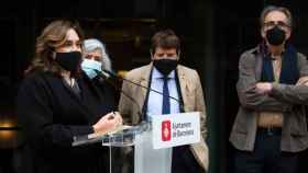 Ada Colau, alcaldesa de Barcelona, durante un acto público esta semana / EP