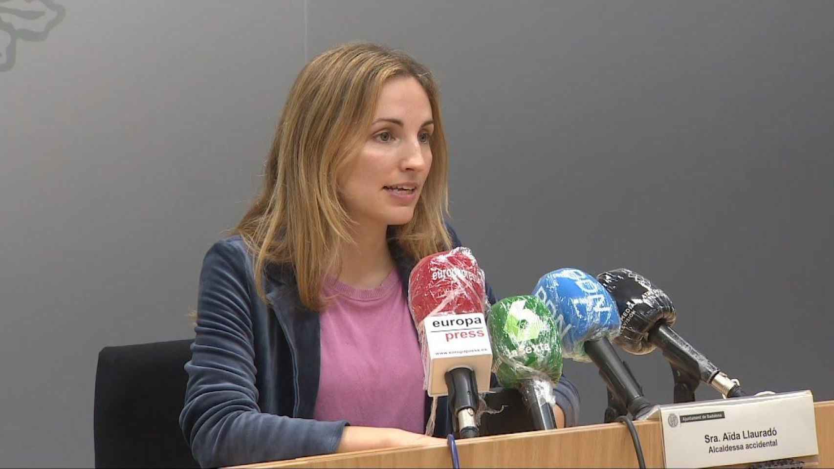 La primera teniente de alcalde de Badalona, Aïda Llauradó / YOUTUBE