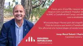 Josep Sabaté, alcalde de Castellvell, en un anuncio de ERC antes de las pasadas municipales / ERC_Castellvell (TWITTER)