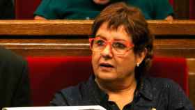 La exconsejera catalana de Trabajo, Dolors Bassa, hoy investigada por rebelión, en una sesión antigua del Parlamento catalán / EFE