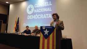 Antoni Castellà, portavoz de Demòcrates de Catalunya, en su intervención ante el Consell Nacional.