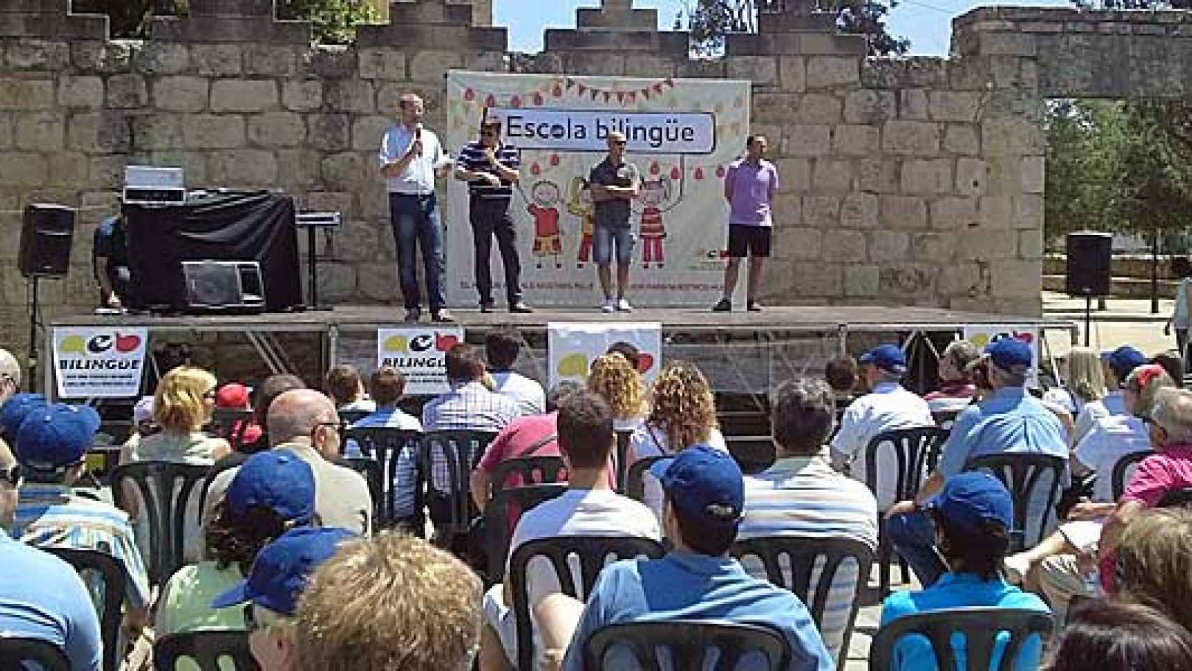 Primera edición de la Fiesta por una escuela bilingüe, celebrada en Sant Cugat