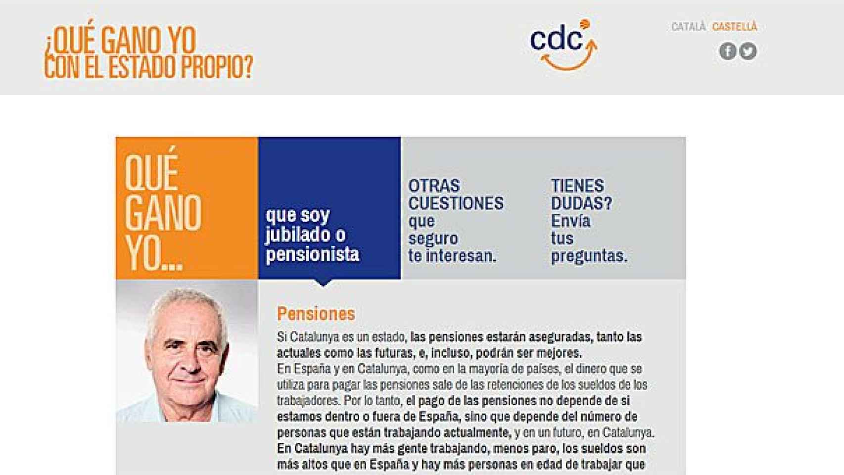 Campaña de CDC para convencer a los catalanes procedentes del resto de España de los supuestos beneficios de la secesión