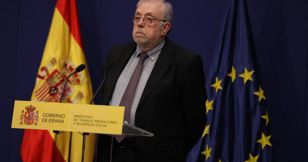 El secretario de Estado de la Seguridad Social, Octavio Granado, presenta los datos del paro de octubre / EP