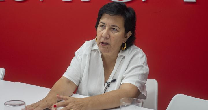 Cristina Dexeus durante la entrevista en 'Crónica Global' / LENA PRIETO